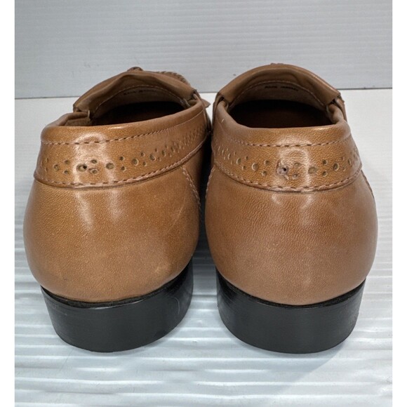 G. H. Bass Men’s Jeremy Loafers Shoes Light Brown Tan Slip On Kiltie Tassel 9D - Picture 4 of 11
